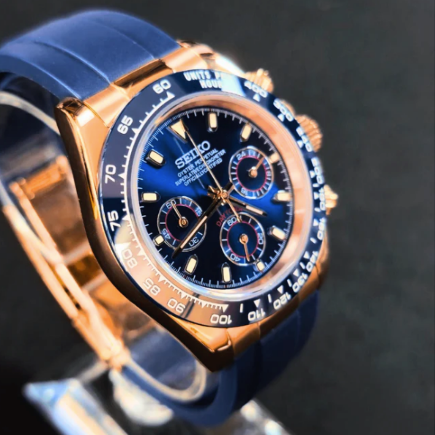 SEITONA| ROSE GOLD - NAVY