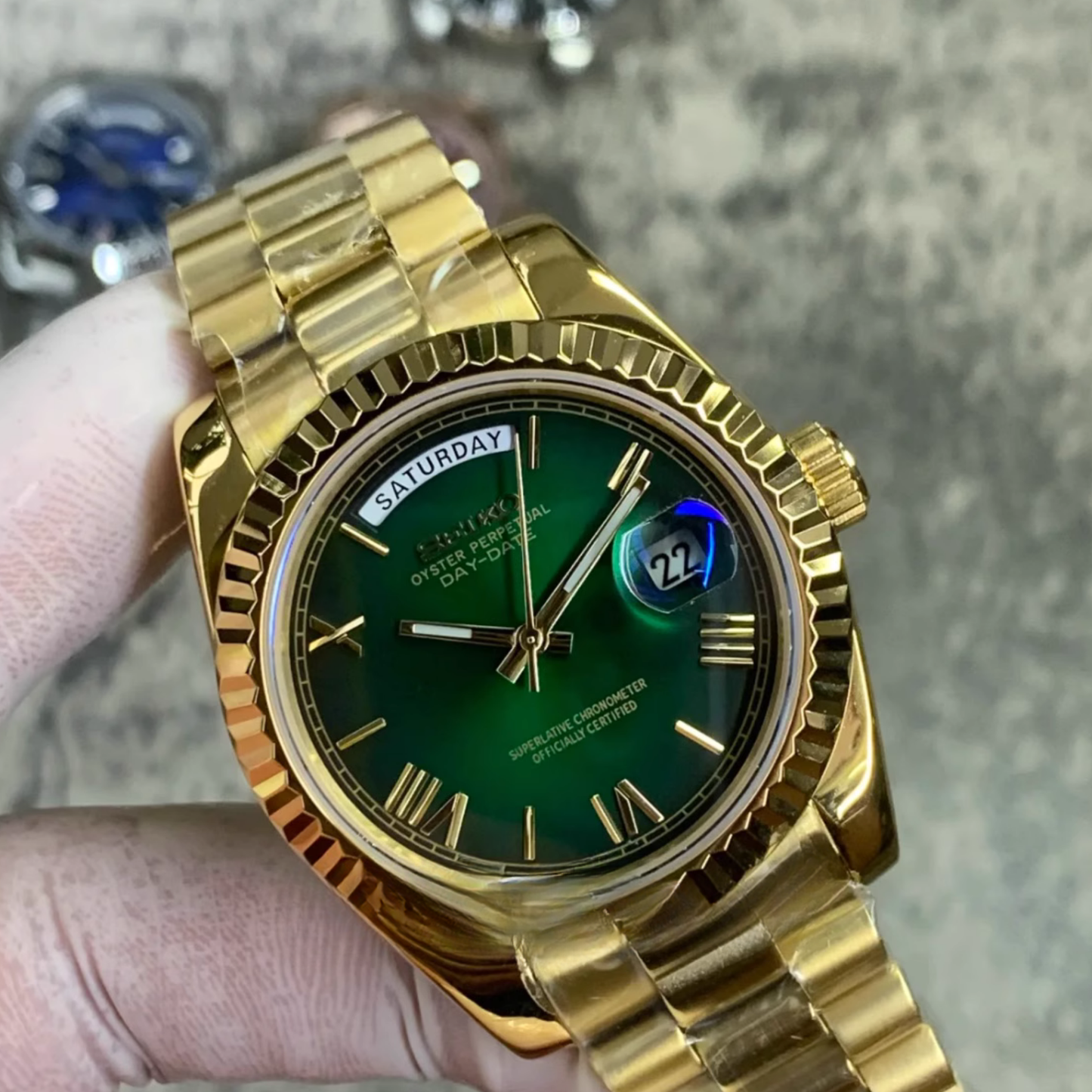 SEIKOJUST | GOLD GREEN