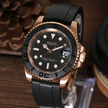 SEIKOMARINER | ROSE GOLD - BLACK